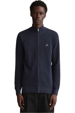 GANT Heren, Sweatshirts & Hoodies, Blauw, Maat: 5XL Katoen