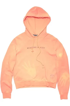 Acne Studios Heren, Sweatshirts & Hoodies, Oranje, Maat: XL Katoen