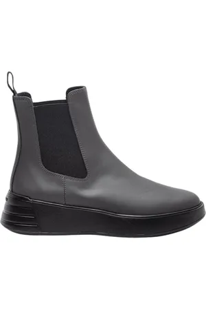 Hogan Dames, Schoenen, Grijs, Maat: 36 1/2 EU Leer