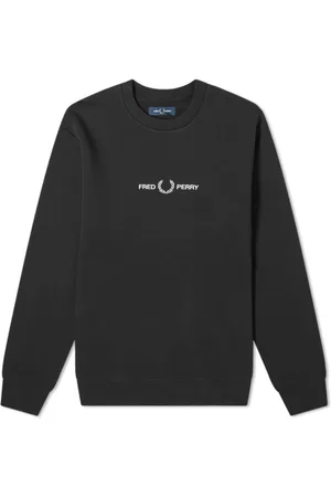 Fred Perry Heren, Sweatshirts & Hoodies, Zwart, Maat: XL Katoen