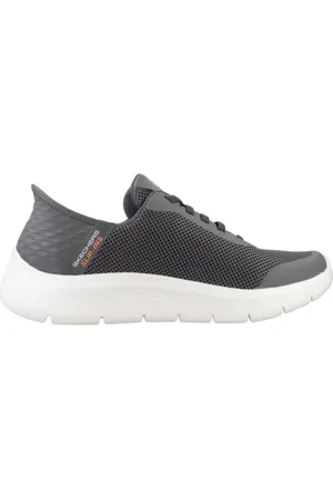 Skechers Heren, Schoenen, Grijs, Maat: 45 EU Synthetisch