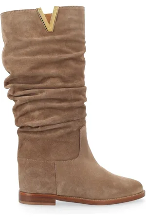 Via Roma Dames, Schoenen, Bruin, Maat: 38 1/2 EU Velours