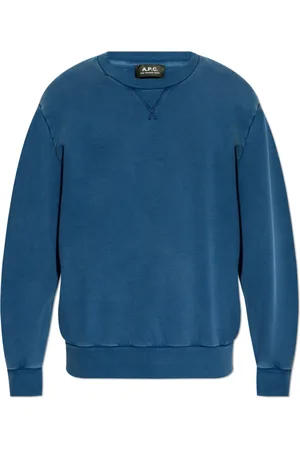 A.P.C. Heren, Sweatshirts & Hoodies, Blauw, Maat: XL Katoen