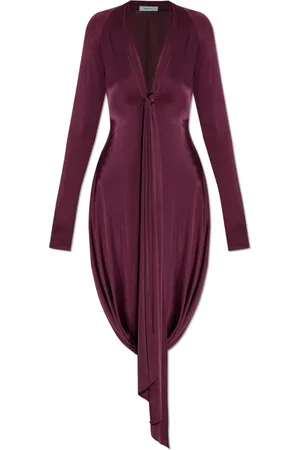 Salvatore Ferragamo Dames, Jurken, Paars, Maat: XS Viscose