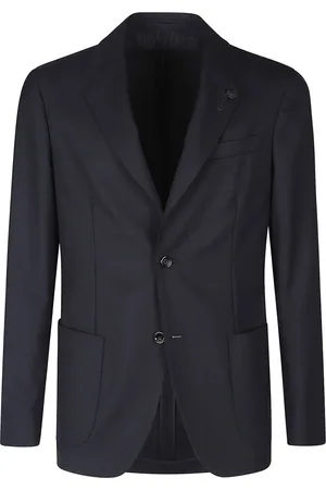 LARDINI Heren, Jassen, Zwart, Maat: L Wol