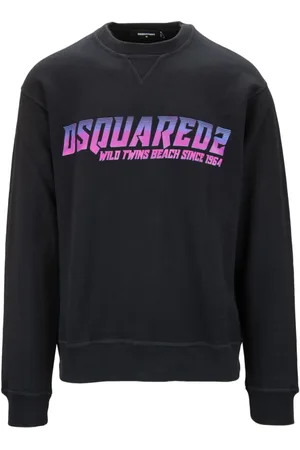 Dsquared2 Heren, Sweatshirts & Hoodies, Zwart, Maat: M Katoen