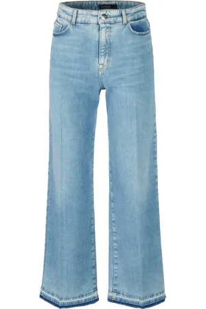 Marc Cain Dames, Jeans, Blauw, Maat: L Katoen