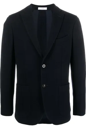 Boglioli Heren, Jassen, Blauw, Maat: L Wol