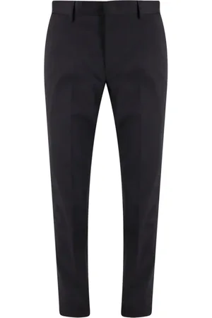 Ermenegildo Zegna Heren, Broeken, Zwart, Maat: XL Katoen