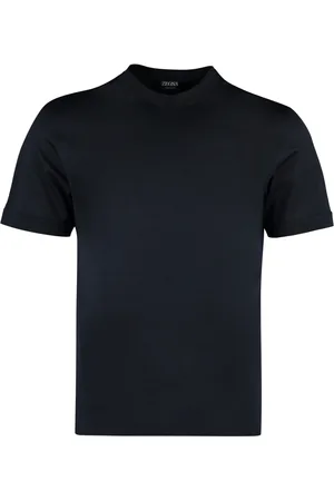 Ermenegildo Zegna Heren, Tops, Blauw, Maat: XL Katoen