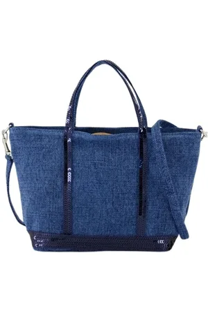 Vanessa Bruno Dames, Tassen, Blauw, Maat: ONE Size Linnen
