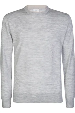 ELEVENTY Heren, Truien, Grijs, Maat: XL Zijde