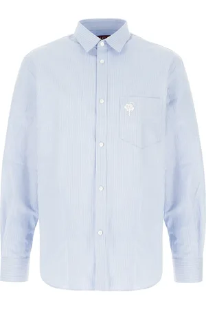 Gucci Heren, Overhemden, Blauw, Maat: L Katoen