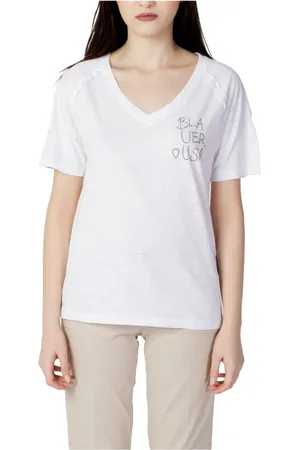 Blauer Dames, Tops, Wit, Maat: 2XL Katoen