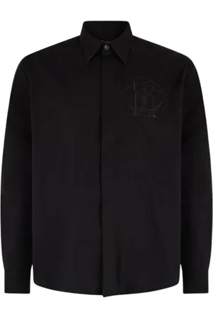 Roberto Cavalli Heren, Overhemden, Zwart, Maat: 2XL Katoen
