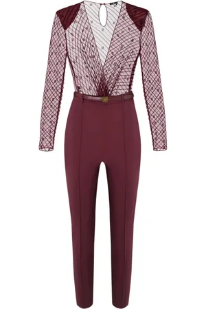 Elisabetta Franchi Dames, Jumpsuits & Playsuits, Rood, Maat: S Poliester
