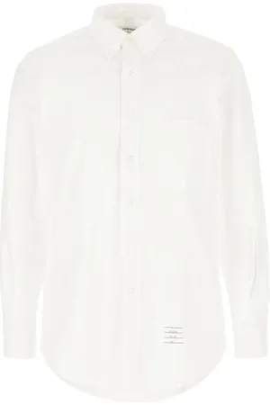 Thom Browne Heren, Overhemden, Wit, Maat: M Katoen