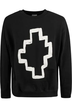 MARCELO BURLON Heren, Sweatshirts & Hoodies, Zwart, Maat: S Katoen