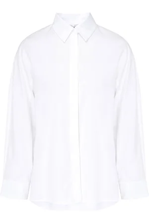 Max Mara Dames, Blouses & Shirts, Wit, Maat: S Katoen