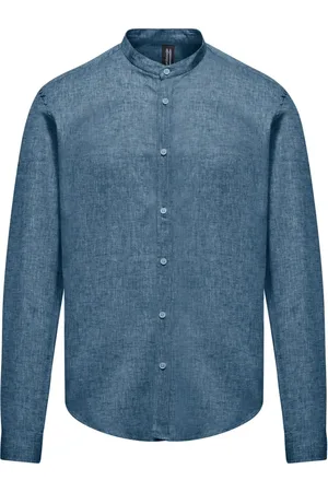 Bomboogie Heren, Overhemden, Blauw, Maat: XL Katoen