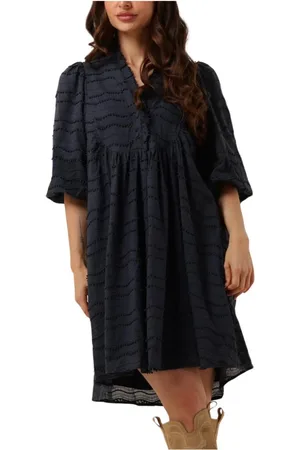 Co`Couture Dames, Jurken, Blauw, Maat: M Poliester