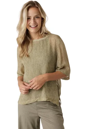 Drykorn Dames, Blouses & Shirts, Groen, Maat: XL Viscose