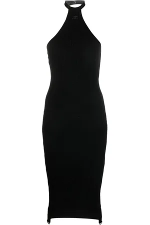 Courrèges Dames, Jurken, Zwart, Maat: L Viscose