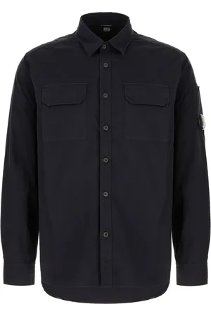 C.P. Company Heren, Overhemden, Blauw, Maat: L Katoen