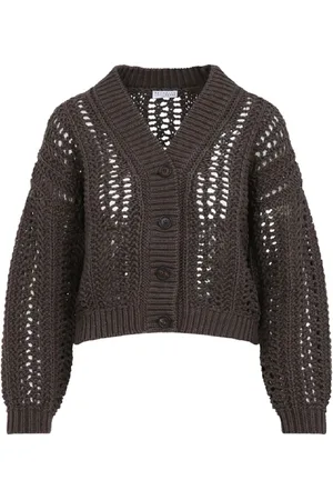 Brunello Cucinelli Dames, Truien, Bruin, Maat: M Katoen