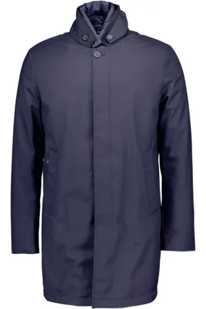 Duno Heren, Mantels, Blauw, Maat: XL Poliester
