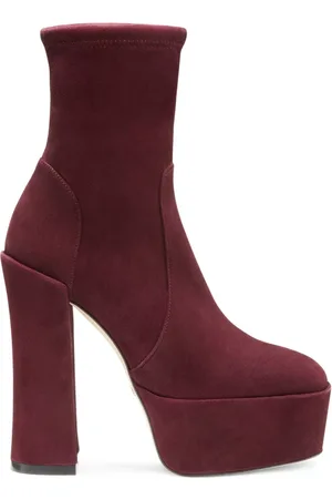 Stuart Weitzman Dames, Schoenen, Rood, Maat: 38 1/2 EU Suède