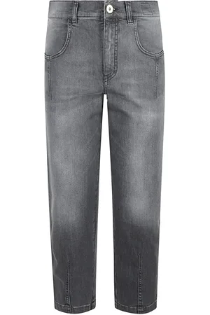 ELEVENTY Dames, Jeans, Grijs, Maat: 3XS Katoen