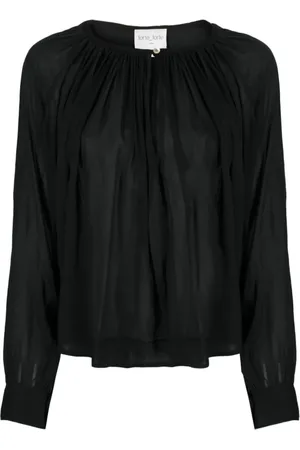 FORTE FORTE Dames, Blouses & Shirts, Zwart, Maat: XL Katoen