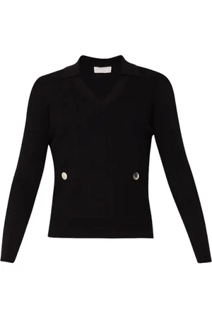 Liu Jo Dames, Truien, Zwart, Maat: S Viscose