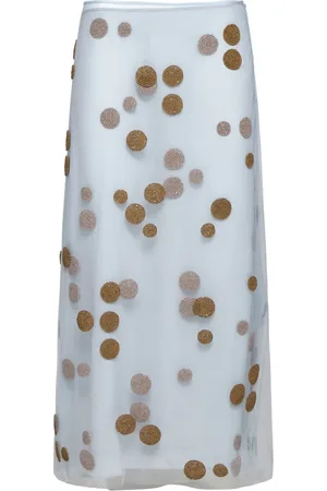Fendi Dames, Rokken, Blauw, Maat: S Tulle