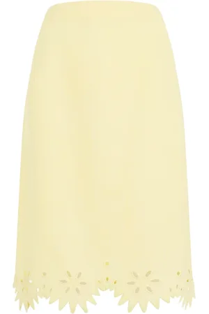 Bottega Veneta Dames, Rokken, Geel, Maat: 2XS Zijde