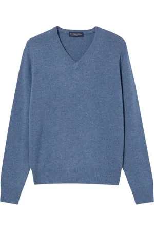 Brooks Brothers Heren, Truien, Blauw, Maat: 2XL Wol