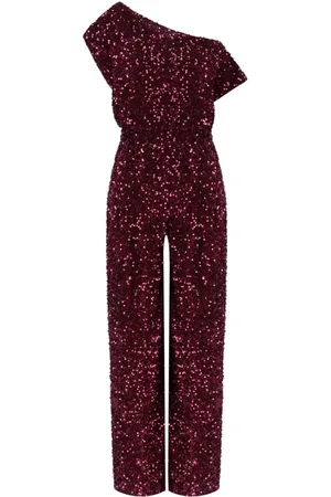 Elisabetta Franchi Dames, Jumpsuits & Playsuits, Rood, Maat: XS Velours