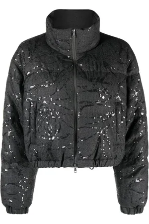 Brunello Cucinelli Dames, Jassen, Grijs, Maat: XS Wol