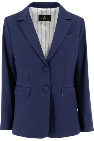 Etro Dames, Jassen, Blauw, Maat: L Katoen
