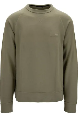 FAY Heren, Sweatshirts & Hoodies, Groen, Maat: L Katoen