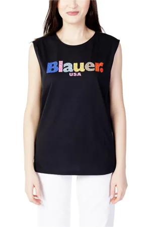 Blauer Dames, Tops, Zwart, Maat: XS Katoen