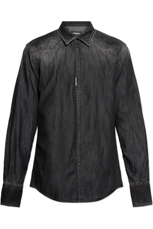 Dsquared2 Heren, Overhemden, Zwart, Maat: M Denim