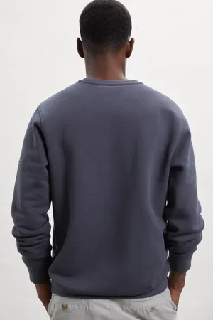 ECOALF Heren, Sweatshirts & Hoodies, Blauw, Maat: 2XL Katoen