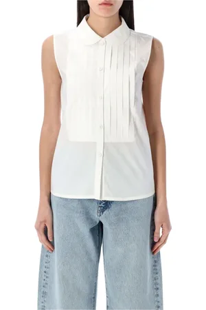 A.P.C. Dames, Blouses & Shirts, Wit, Maat: S Katoen