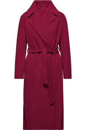 Bomboogie Dames, Mantels, Rood, Maat: XL Wol