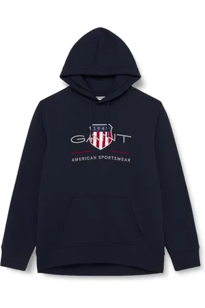 GANT Heren, Sweatshirts & Hoodies, Blauw, Maat: XL Katoen