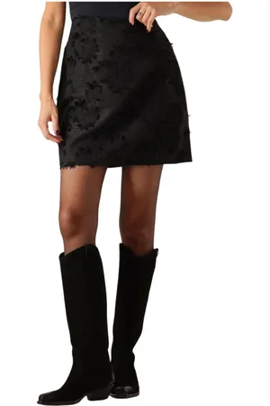 Moss Copenhagen Dames, Rokken, Zwart, Maat: S
