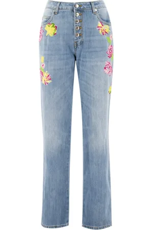 ERMANNO SCERVINO Dames, Jeans, Blauw, Maat: M Katoen