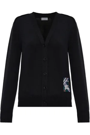 Burberry Dames, Truien, Zwart, Maat: S Wol